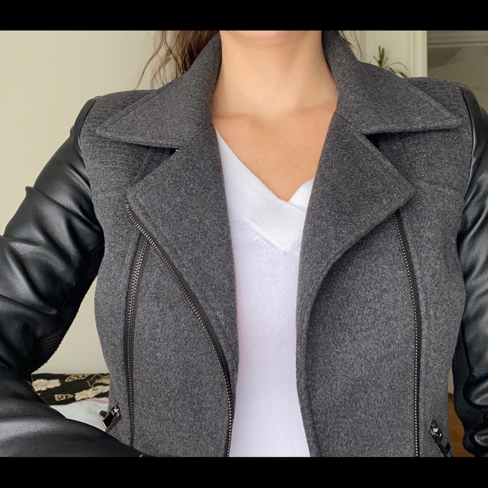 Lady Dutch high society biker style jacket faux leather - Picture 4 of 12